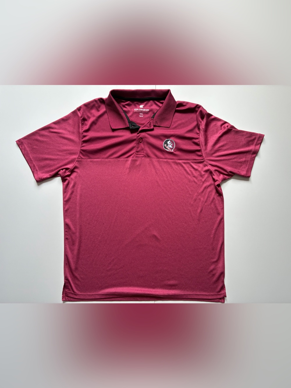 Colosseum FSU Florida State Seminoles Men's Maroon Polo - Size XXL